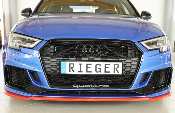Rieger Spoilerschwert für Audi RS3 (8V) ABS schwarz matt (Lackierung erforderlich) Y 00056810