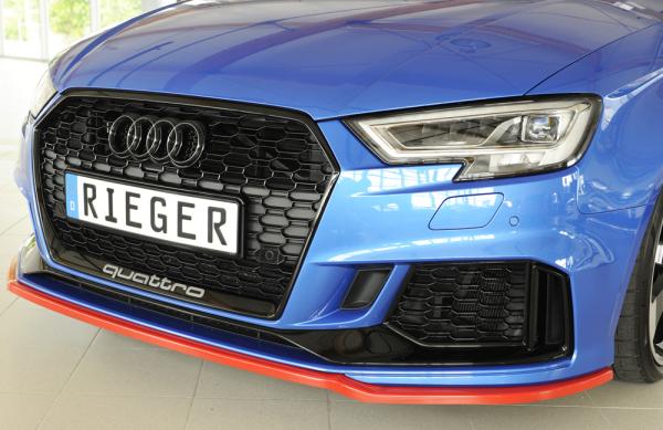 Rieger Spoilerschwert für Audi RS3 (8V) ABS schwarz matt (Lackierung erforderlich) Y 00056810