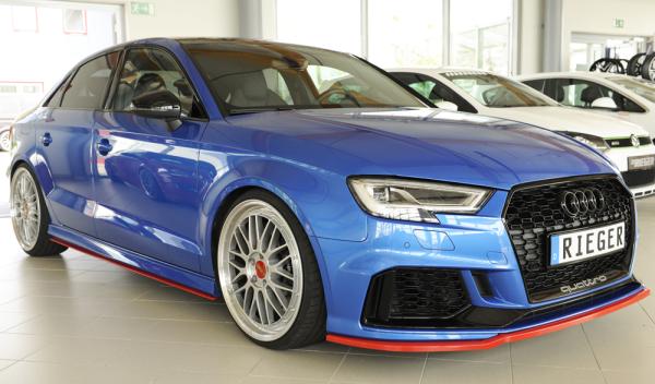 Rieger Spoilerschwert für Audi RS3 (8V) ABS schwarz matt (Lackierung erforderlich) Y 00056810