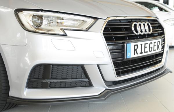 Rieger Spoilerschwert für Audi A3 S3 (8V) ABS schwarz matt (Lackierung erforderlich) Y 00056812
