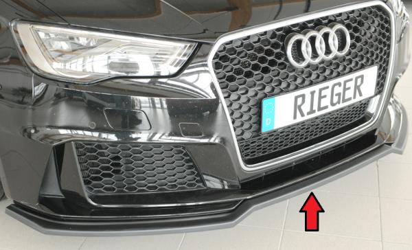 Rieger Spoilerschwert für Audi RS3 (8V) ABS schwarz matt (Lackierung erforderlich) Y 00056828