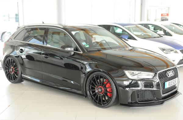 Rieger Spoilerschwert für Audi RS3 (8V) ABS schwarz matt (Lackierung erforderlich) Y 00056828
