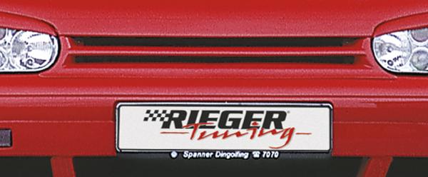 Rieger Grill mit einer Rippe für VW Golf 4 ABS schwarz matt (Lackierung erforderlich) K 00059012