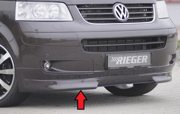 Rieger Spoilerlippe für VW T5 Bus ABS schwarz matt (Lackierung erforderlich) Y 00059250