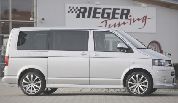 Rieger Heckschürzenansatz links für VW T5 Bus ABS schwarz matt (Lackierung erforderlich) Y 00059253