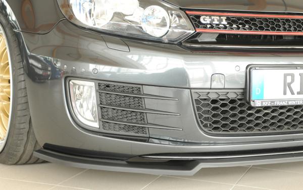 Rieger Spoilerschwert nur für GTI / GTD für VW Golf 6 GTI ABS schwarz matt (Lackierung erforderlich) Y 00059528