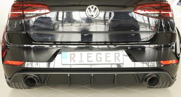 Rieger Heckeinsatz für VW Golf 7 GTI ABS schwarz matt (Lackierung erforderlich) K 00059589