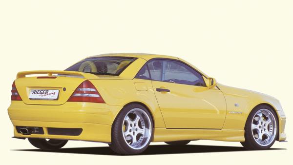 Rieger Heckansatz für Mercedes SLK (R170) ABS schwarz matt (Lackierung erforderlich) Y 00070030