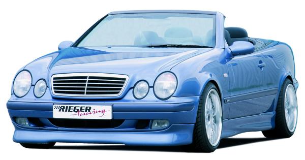 Rieger Frontansatz (Elegance) für Mercedes CLK (W208) ABS schwarz matt (Lackierung erforderlich) Y 00071001