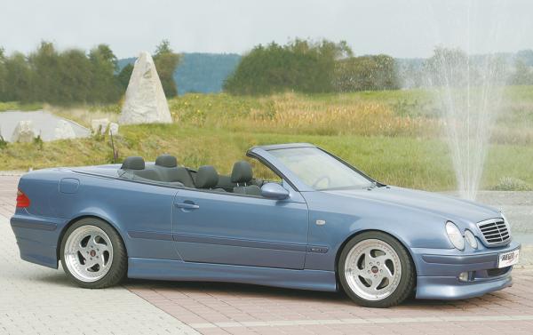 Rieger Seitenschweller rechts für Mercedes CLK (W208) ABS schwarz matt (Lackierung erforderlich) Y 00071004