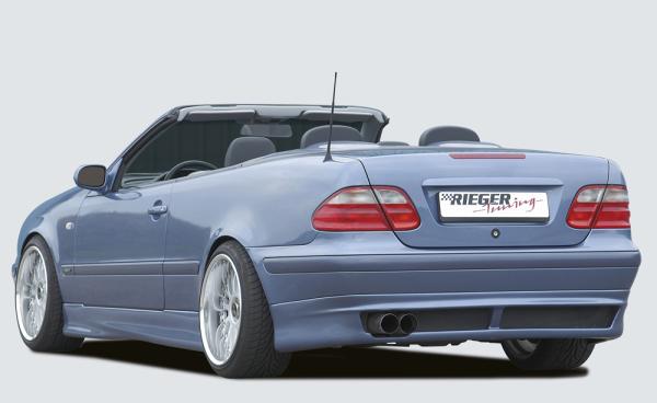 Rieger Heckansatz für Mercedes CLK (W208) ABS schwarz matt (Lackierung erforderlich) Y 00071005