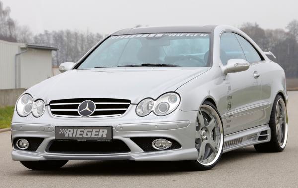 Rieger Spoileransatz für Mercedes CLK (W209) ABS schwarz matt (Lackierung erforderlich) Y 00071010