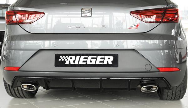 Rieger Heckeinsatz für Seat Leon Cupra (5F) Glossy schwarz glänzend K 00088136