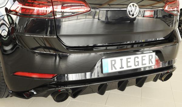 Rieger Heckeinsatz für VW Golf 7 GTI Glossy schwarz glänzend K 00088160
