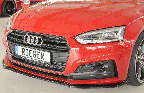 Rieger Spoilerschwert für Audi A5 (B9/F5) Glossy schwarz glänzend Y 00088173