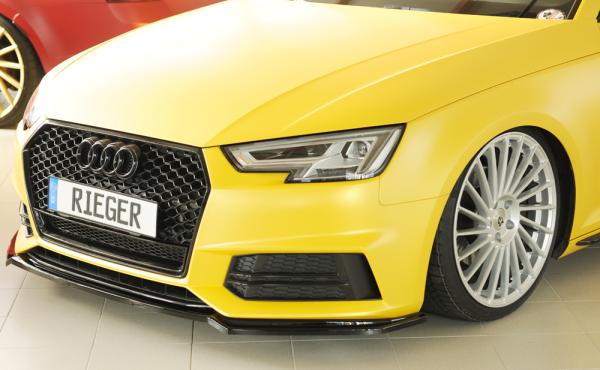 Rieger Spoilerschwert für Audi A4 (B9/F4) Glossy schwarz glänzend Y 00088226