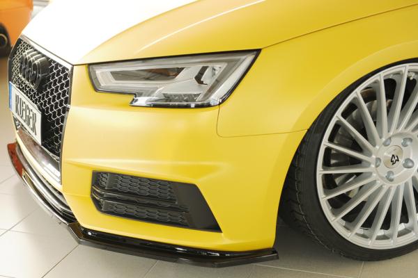 Rieger Spoilerschwert für Audi A4 (B9/F4) Glossy schwarz glänzend Y 00088226