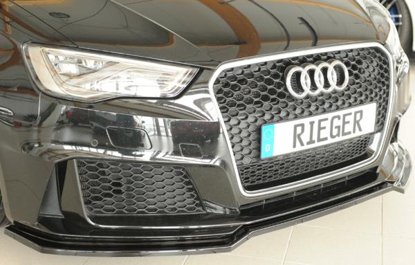 Rieger Spoilerschwert für Audi RS3 (8V) Glossy schwarz glänzend Y 00088230
