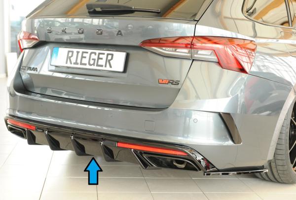 Rieger Heckeinsatz für Skoda Octavia RS (NX) Glossy schwarz glänzend Y 00088254