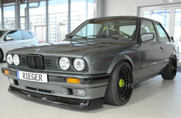 Rieger Spoilerlippe (GBL-38011) für BMW 3er E30 Glossy schwarz glänzend Y 00088270