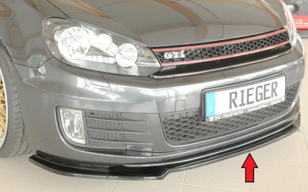 Rieger Spoilerschwert nur für GTI / GTD für VW Golf 6 GTI Glossy schwarz glänzend Y 00088390