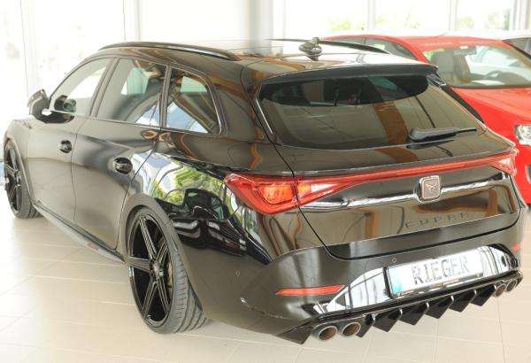 Rieger Heckeinsatz (für Fzg. ohne AHK) für Cupra Leon (KL) Glossy schwarz glänzend Y 00088413