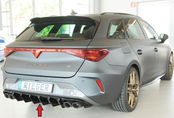 Rieger Heckeinsatz (für Fzg. ohne AHK) für Cupra Leon (KL) Glossy schwarz glänzend Y 00088413