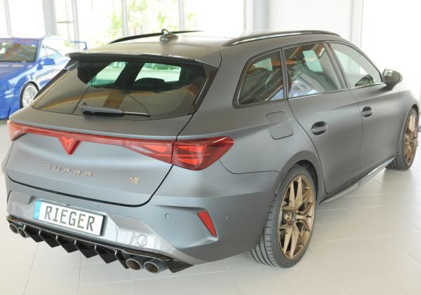 Rieger Heckeinsatz (für Fzg. ohne AHK) für Cupra Leon (KL) Glossy schwarz glänzend Y 00088413