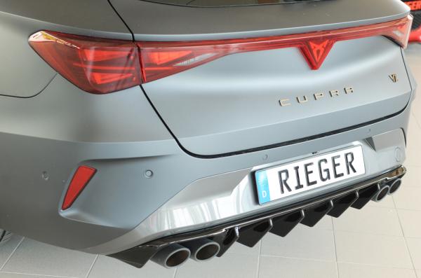 Rieger Heckeinsatz (für Fzg. ohne AHK) für Cupra Leon (KL) Glossy schwarz glänzend Y 00088413
