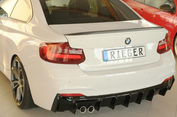 Rieger Heckeinsatz für BMW 2er F22/ F23 (1C) Glossy schwarz glänzend Y 00088426