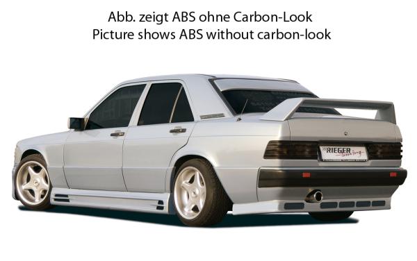Rieger Heckscheibenblende (CBL-25043) für Mercedes 190 (W201) Carbon Look glänzend Y 00099211
