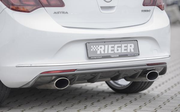 Rieger Heckeinsatz für Opel Astra J Carbon Look glänzend K 00099272