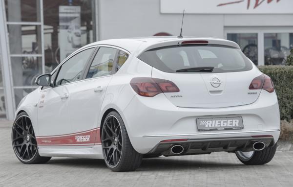Rieger Heckeinsatz für Opel Astra J Carbon Look glänzend K 00099272