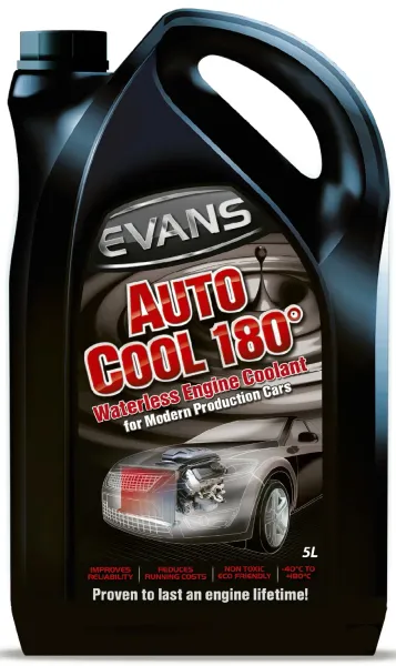 Evans Auto Cool 180° Kühlflüssigkeit / Kühlmittel ohne Wasser (5 Liter Kanister)
