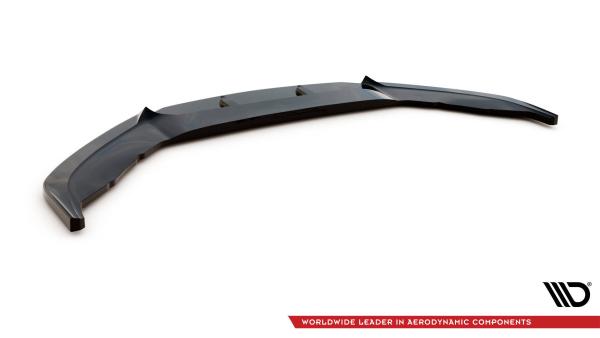 Maxton Design Front Ansatz V.3 für VW Scirocco R Mk3 schwarz Hochglanz