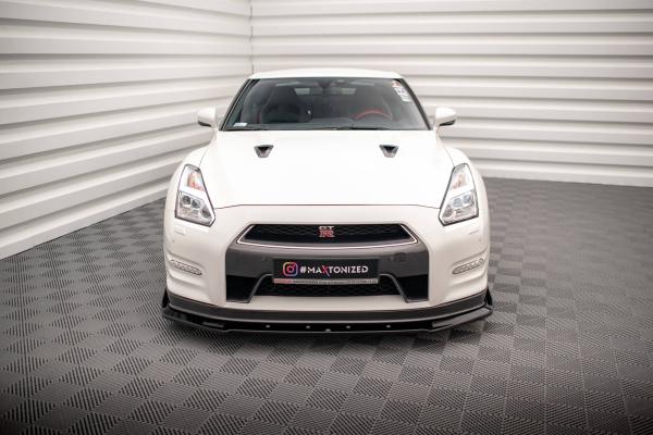 Maxton Design Front Ansatz + Flaps für Nissan GTR R35 Facelift