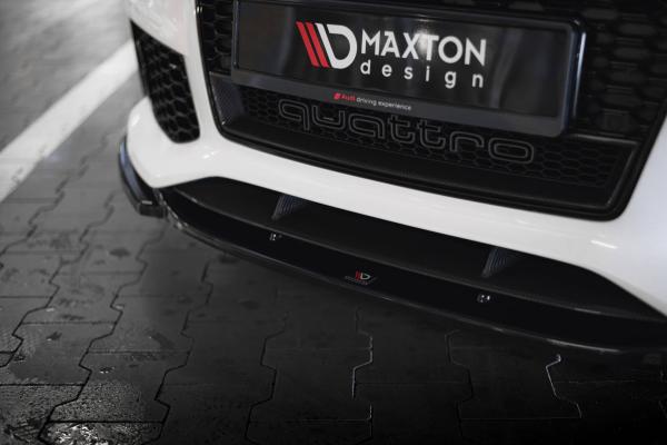 Maxton Design Front Ansatz V.4 für Audi RS7 C7 schwarz Hochglanz