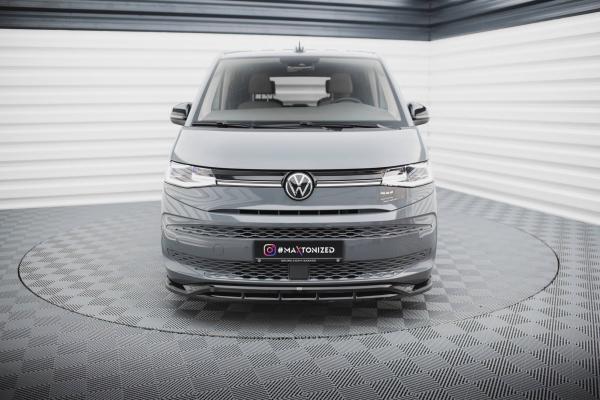 Maxton Design Front Ansatz V.1 für VW Multivan T7 schwarz Hochglanz