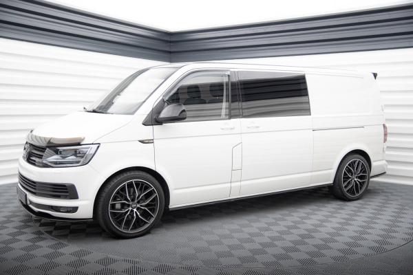 Maxton Design Seitenschweller Ansatz für VW T6.1 Long schwarz Hochglanz