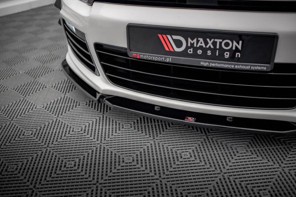 Maxton Design Front Ansatz V.3 für VW Scirocco R Mk3 schwarz Hochglanz