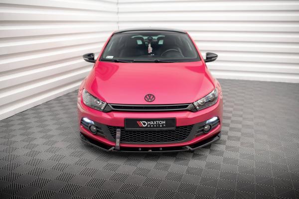 Maxton Design Front Ansatz V.3 für VW Scirocco Mk3 schwarz Hochglanz