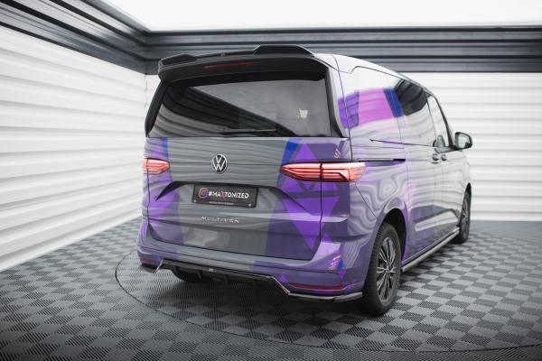 Maxton Design Mittlerer Cup Diffusor DTM Look Heck Ansatz für VW Multivan T7 schwarz Hochglanz
