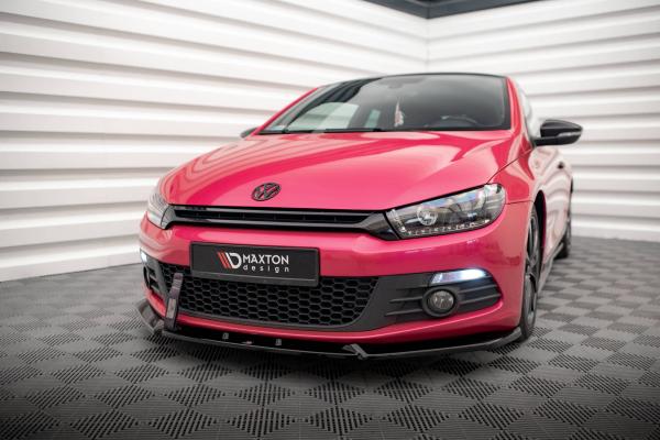 Maxton Design Front Ansatz V.3 für VW Scirocco Mk3 schwarz Hochglanz