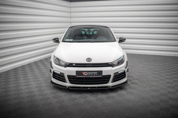 Maxton Design Front Ansatz V.3 für VW Scirocco R Mk3 schwarz Hochglanz