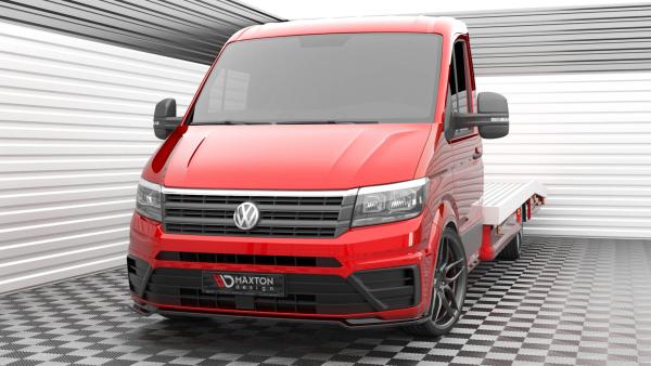 Maxton Design Front Ansatz V.2 für VW Crafter Mk2 schwarz Hochglanz