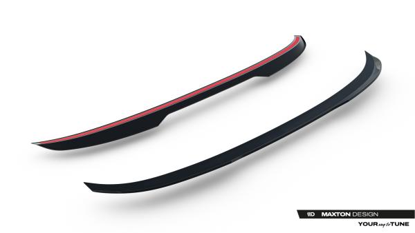Maxton Design Spoiler CAP für BMW 3er Sportline Limousine F30 schwarz Hochglanz