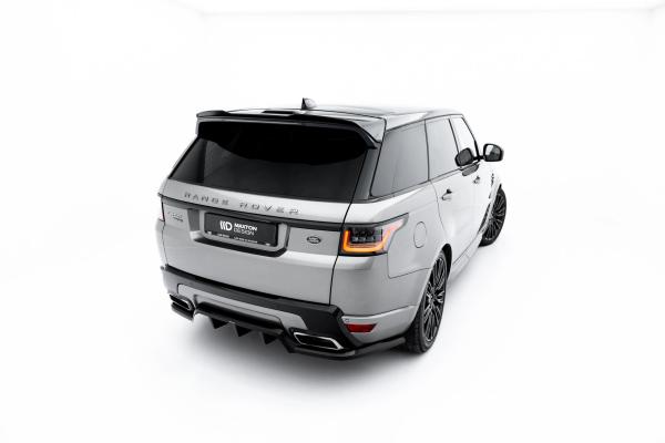 Maxton Design Spoiler CAP für Land Rover Range Rover Sport Mk2 Facelift schwarz Hochglanz
