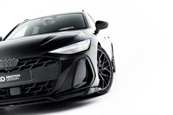 Maxton Design Front Ansatz V.1 für Audi A6 S-Line C9 schwarz Hochglanz