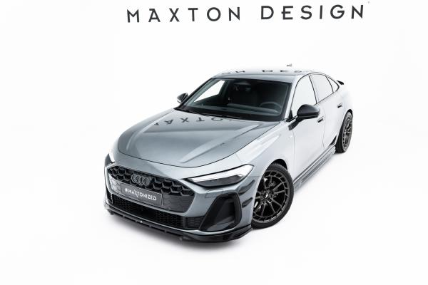 Maxton Design Front Ansatz V.1 für Audi A5 S-Line / S5 Limousine / Avant B10 schwarz Hochglanz