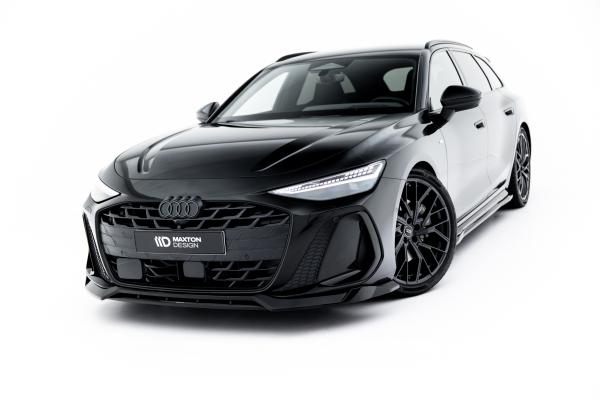 Maxton Design Front Ansatz V.1 für Audi A6 S-Line C9 schwarz Hochglanz